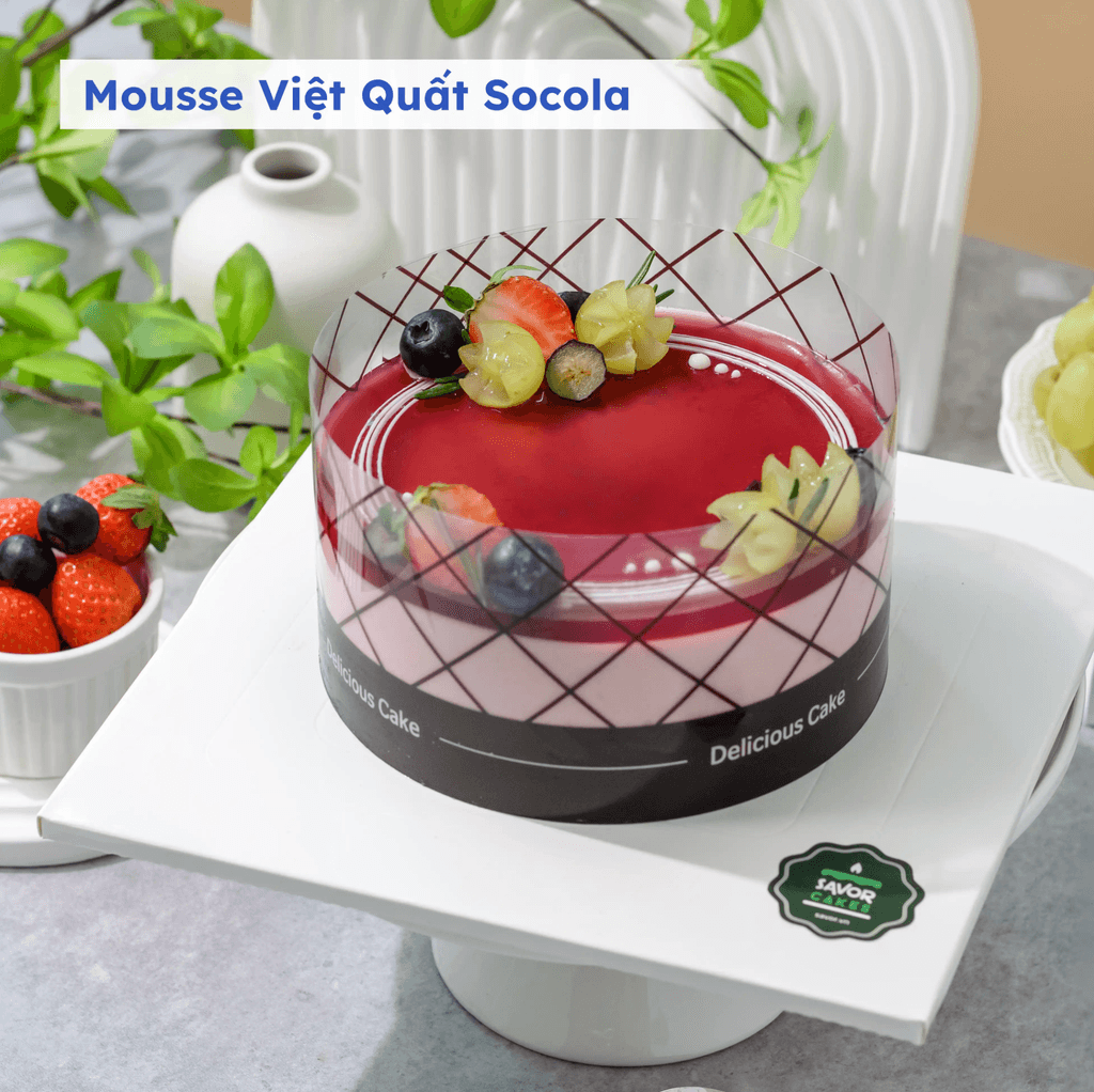 Main image Mousse việt quất socola