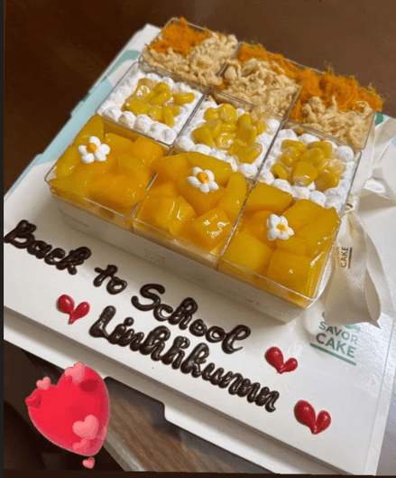 Ảnh feedback Set bánh Sweet Sunshine (bông lan trứng muối - bánh kem bắp - mousse xoài) set 9 (size mini)